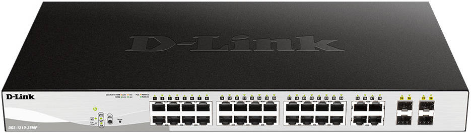 D-Link POE Switch 24 Port Gigabit Smart Managed PoE Switch with 4 Gigabit RJ45/SFP COMBO ports (DGS-1210-28MP) D-Link POE Switch 24 Port Gigabit Smart Managed PoE Switch with 4 Gigabit RJ45/SFP COMBO ports (DGS-1210-28MP)